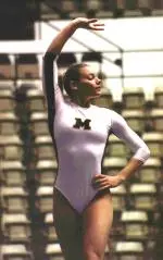 Junior Laura Forbes helped the Tigers with a 9.900 on the floor exercise.