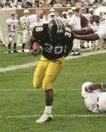 Zack Abron rushed for a 10-yard touchdown in Saturday's scrimmage.