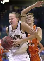 Evan Unrau led the Tigers with her eighth double-double of the year.