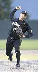 Stephan Holst pitched five solid innings in his collegiate debut as a starter.