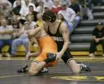 Senior captain Jeremy Spates found a win over Nebraska's Travis Shufelt (149)