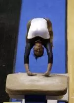 Freshman Whitney Crater scored a career-high 9.900 to win the vault title.