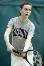 Hana Kraftova teamed with Mary Barry for a doubles win