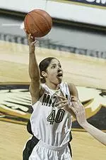 Stretch James posted her fifth double-double of the year.