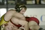 Sophomore Austin DeVoe found his second consecutive fall of the season against Eastern Illinois' Kevin McNicholas.