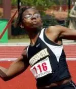 Jessica Stockard of Missouri competes in the javelin throw of the women's heptathlon at the Big 12 Outdoor Track and Field Championships.