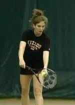 Erika Josbena won her singles final on Sunday in the Mizzou 4-Way.