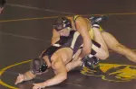 Jeff Foust was one of four Missouri wrestlers to win by pin against The Citadel.