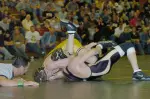 Ben Askren recorded his 13th fall of the season in tonight's dual against CMSU.