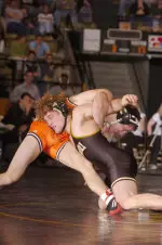 No. 1 Ben Askren pinned No. 3 Jacob Klein in 4:29.