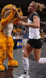 Vander Kooi gives Truman a high-five