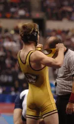 Junior co-captain and All-American Tyler McCormick (133 pounds) helped the gold team to a 26-23 win.