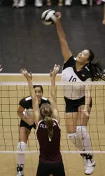 Na Yang scored 17 kills for the Tigers tonight