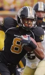 Jared Perry heads to the endzone after catching a nine yard reception.