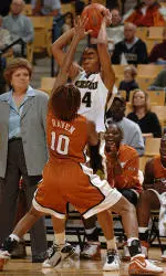 Senior Tiffany Brooks scored 26 points on Saturday.