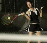 Amanda Pratzel won both her matches in return to her hometown