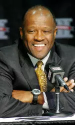 Mike Anderson met with the media Wednesday in Kansas City.