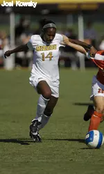 Tiger sophomore Michelle Collins scored her tenth goal of the season in Mizzou's win over Nebraska Sunday (Oct. 28)