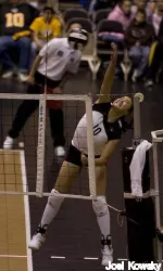 Senior Na Yang recorded her 10th match of the season with 20+ kills