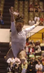 Sophomore Adrianne Perry qualifies for NCAA Championships as an all-around competitor