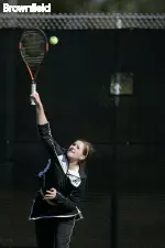 MU junior Chrissy Svetlic earned a win in her first match at No. 1 singles