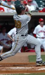 John McKee knocked his first career grand slam atop the Simmons Field scoreboard in the sixth inning.