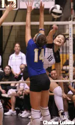 Senior Na Yang led Mizzou with 14 kills