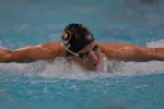 Senior co-captain Arica Jacinto recorded a personal best time in the 200 fly to help her Tigers rout the Hawkeyes, Saturday