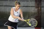 Tiger sophomore Kaitlin Dunham picked up her first Big 12 singles win Saturday