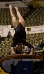 Perry posted a top 10 vault score, finishing 10th amongst all the vaulters in the two sessions