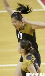 Soph Weiwen Wang led the Tigers with 15 kills