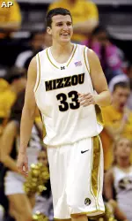 Matt Lawrence reacts during action vs. Coppin State. (AP Photo/L.G. Patterson)
