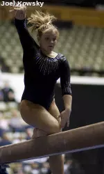 Junior Sarah Shire won the all-around competition with a score of 39.35, her fourth title as a Tiger.