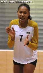 <i>Rosa Medrano hit a career-best .500 in the match with a season-low one attack error.</i>