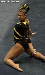 Junior Danielle Guider set a new career high on the floor exercise with a score of 9.850.