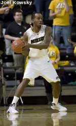 Leo Lyons had 20 points against Kansas. (File Photo)