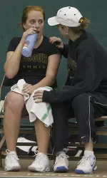 Kaitlyn Ritchie and Asst. Coach Helena Besovic