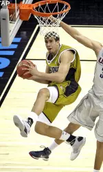 Justin Safford scored nine points vs. UConn.