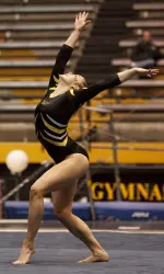 Sophomore Mary Burke took her first all-around title as the Tigers topped Ohio State