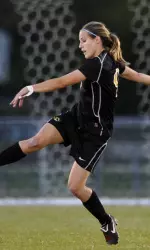 Krista Kruse scored the Tigers' only goal in the first round of the Big 12 Championship.