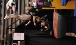 Junior Alex Gold finished second on vault with a 9.850.