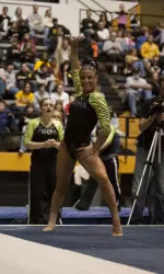 Senior Danielle Guider finished third in the all-around.