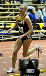 <i>Layne Moore finished third overall in the women's 800m run.</i>