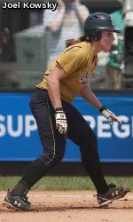 Nicole Hudson's 15th double of the year tied the game at 1-1 early on