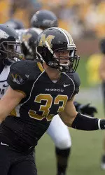 Linebacker Luke Lambert prepares for the upcoming season.