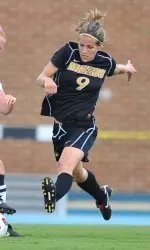 Krista Kruse scored the first goal against Duke.