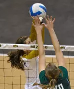 <i>Molly Kreklow continues to lead the Big 12 in assists per set with her 37 on Friday.</i>