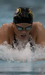 The women's team defeated MSU by a score of 206-86.