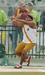 <i>Holly is an All-Big 12 performer in the hammer throw outdoors.</i>