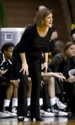 Coach Robin Pingeton calls to her team